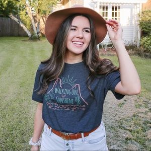 Charcoal Grey Graphic Bella Canvas T-Shirt Size L…